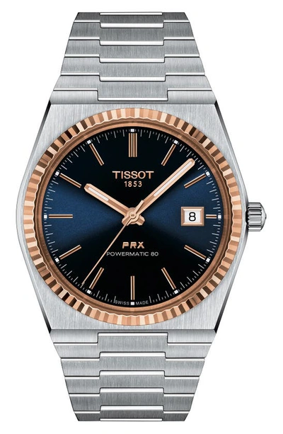 TISSOT PRX POWERMATIC 80 BRACELET WATCH, 40MM