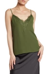 Melrose And Market Lace Cami In Green Bronze