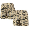 FOCO FOCO GOLD ARMY BLACK KNIGHTS ISLAND PALM SWIM TRUNKS