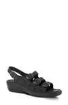 Flexus By Spring Step Willa Multistrap Slingback Sandal In Black