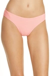 Billabong Sea Through Me Tan Lines Lowrider Bikini Bottoms In Sorbet