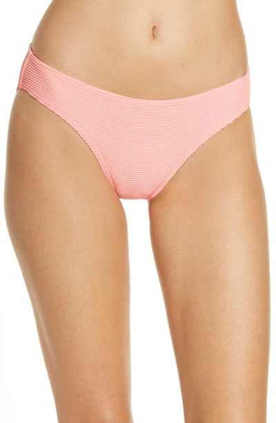 Billabong Sea Through Me Tan Lines Lowrider Bikini Bottoms In Sorbet