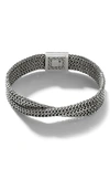 John Hardy Rata Chain Double Row Bracelet In Silver