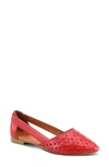 Spring Step Delorse Flat In Red