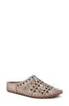 Spring Step Fusilade Leather Mule In Grey