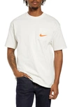 Nike Embroidered Logo Pocket T-shirt In Phantom
