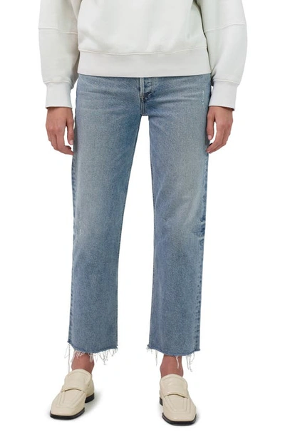 Citizen Of Humanity Florence High Waist Wide Straight Leg Jeans In Adorn Indigo