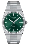 Tissot Gents Prx Green Dial Bracelet Watch In Grey