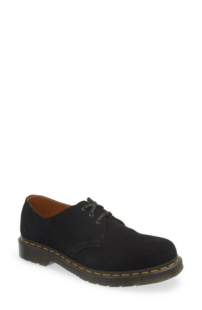 Dr. Martens' Suede Vintage 1461 Derby Shoes In Schwarz