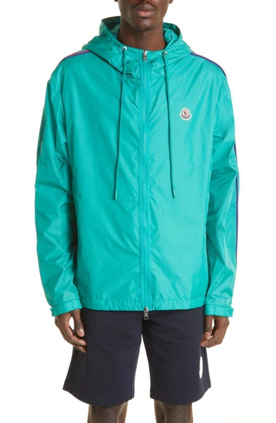 Moncler Hattab Relaxed-fit Shell Jacket In Green