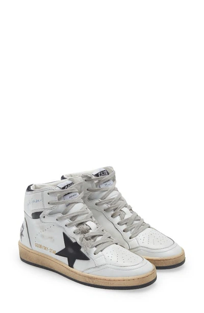 Golden Goose Sky-star High-top Lace-up Sneakers In White
