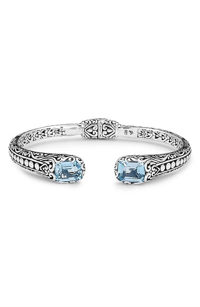 SAMUEL B. SAMUEL B. STERLING SILVER BLUE TOPAZ CUFF