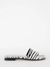 PARIS TEXAS ZEBRA-PRINT FLAT SANDALS