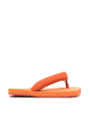 Yume Yume Chunky Square-toe Flip-flops In Mandarin