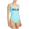 Moschino Women's Swimsuit Swimming Costume Swimwear In Light Blue