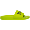 Palm Angels Pool Logo Rubber Slide Sandals In Light Green