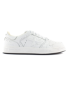 Premiata Quinn Sneakers In White Leather In Bianco