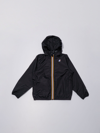 K-way Two-tone Reversible Rain Jacket In Nero