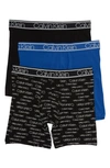 Calvin Klein Boxer Briefs In 0i4 Blk/llb/bri