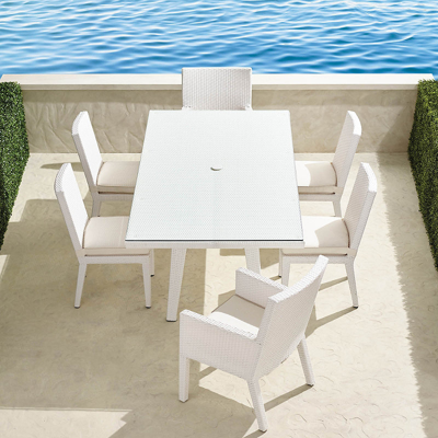 Frontgate Palermo 7-pc. Rectangular Dining Set In White Finish