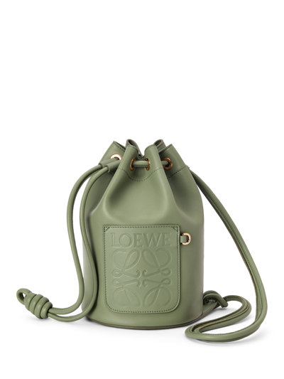 Loewe X Paula's Ibiza Sailor Anagram Jacquard Canvas And Leather Duffel Bag In Green