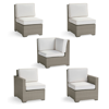 Frontgate Small Palermo 5-pc. Modular Set In Dove Finish