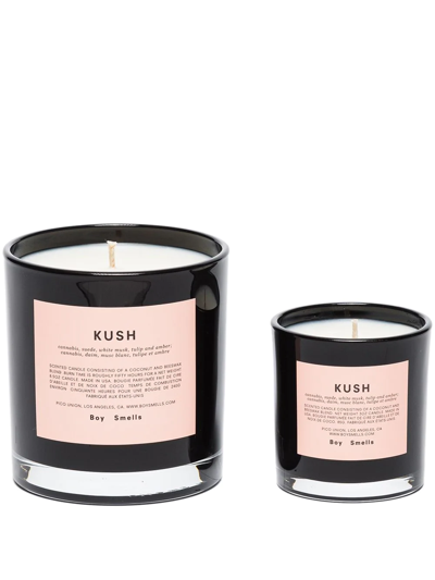 Boy Smells Kush Home & Away Candle (set Of Two) In Black