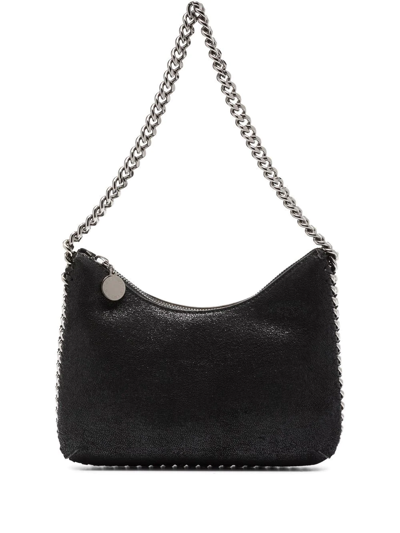 Stella Mccartney Mini Falabella Zip Shoulder Bag In Black