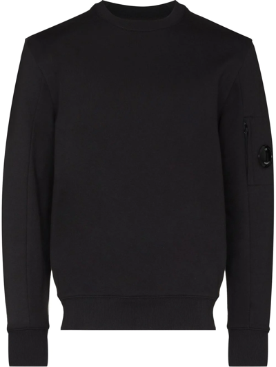 C.p. Company Lens-detail Sweatshirt In Schwarz