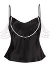 ROSIE ASSOULIN PEARL-EMBELLISHED CAMISOLE TOP