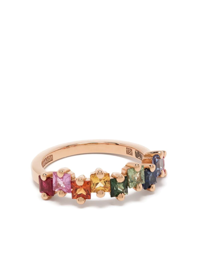 Suzanne Kalan 18kt Rose Gold Sapphire Ring In Pink