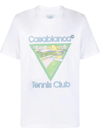 CASABLANCA TENNIS CLUB 图案印花T恤