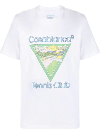 Casablanca Tennis Club Graphic-print T-shirt In Tennis Club Icon