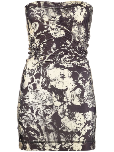 Knwls All-over Baroque-print Dress In Multicolor