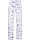 ISABEL MARANT FLORAL-PRINT STRAIGHT-LEG TROUSERS