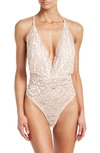 Wishlist Lace Bodysuit In Blush