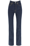 Jacquemus Nimes Denim Bootcut Jeans In Blue