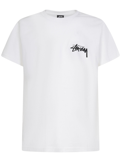 Stussy Fuzzy Dice T-shirt <br> In White