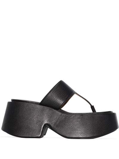 Marsèll Flatform Thong Sandals In Black