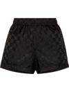 MISBHV MONOGRAM-PRINT ELASTICATED-WAISTBAND SHORTS