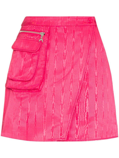 Marine Serre Cycling Wrap A-line Skirt In Pink
