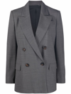 BRUNELLO CUCINELLI CHAIN-TRIM DOUBLE-BREASTED JACKET