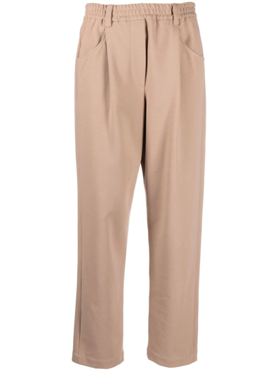 Brunello Cucinelli Straight Leg Trousers In Beige