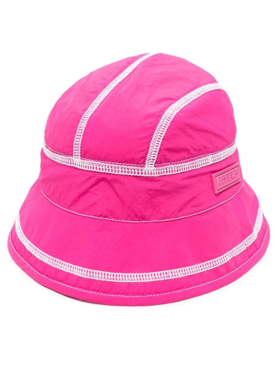 Jacquemus Le Bob Frescu Shell Bucket Hat In Pink