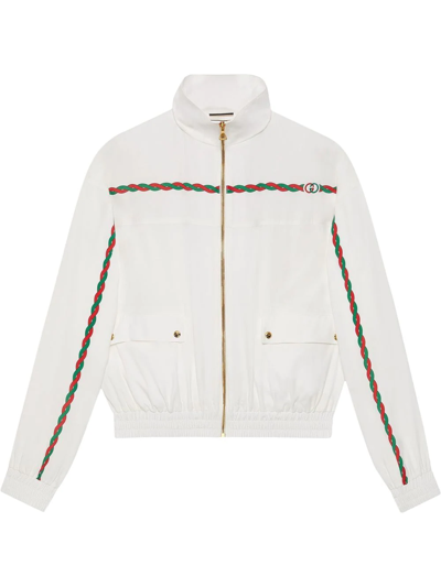 Gucci Logo-embroidered Bomber Jacket