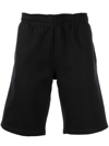 032c Elasticated-waist Cotton Shorts In Schwarz
