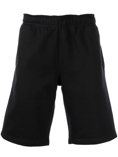 032c Elasticated-waist Cotton Shorts In Black