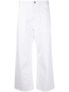 FAY CROPPED FLARED TROUSERS