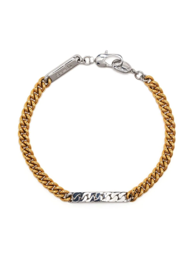 Capsule Eleven Power Tag Two-tone Bracelet In Gold