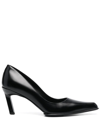 Raf Simons Pump With Squared Nose Black In Schwarz